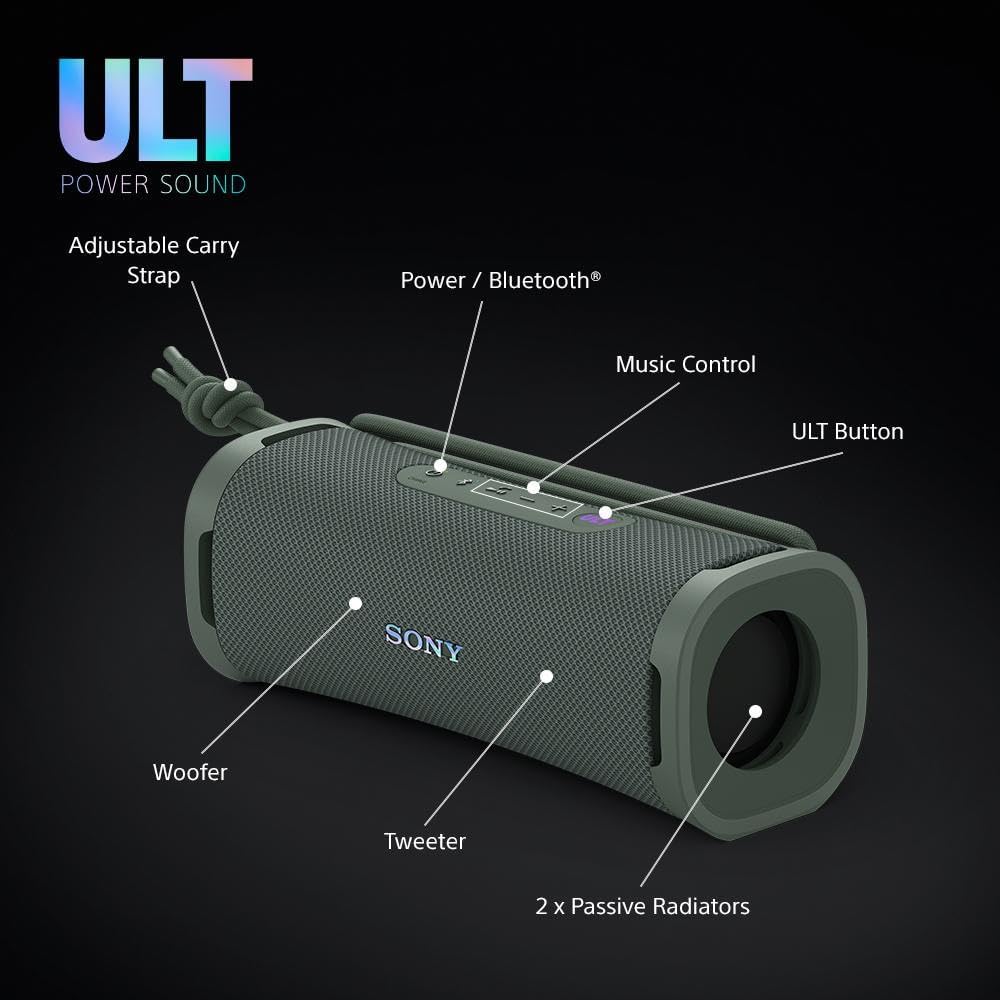 Portable Bluetooth Speakers Sony Ult Field 1 Green