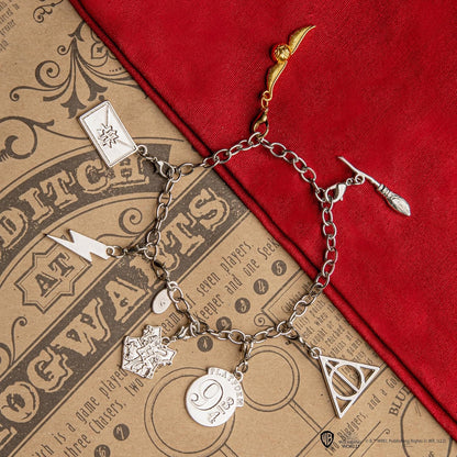 Set de 2 Charms Quidditch (Snitch Dorada y escoba