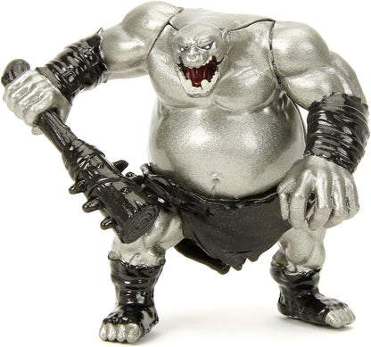 Jada Toys Dungeons and Dragons Figuren Set (Mega Pack mit 7 Sammelfiguren in 3 Größen) - DND Figuren aus Metall ab 12 Jahre (Elf, Human Barbarian, Zwerg, Golem, Oger, Beholder, Drache,), 4-10 cm