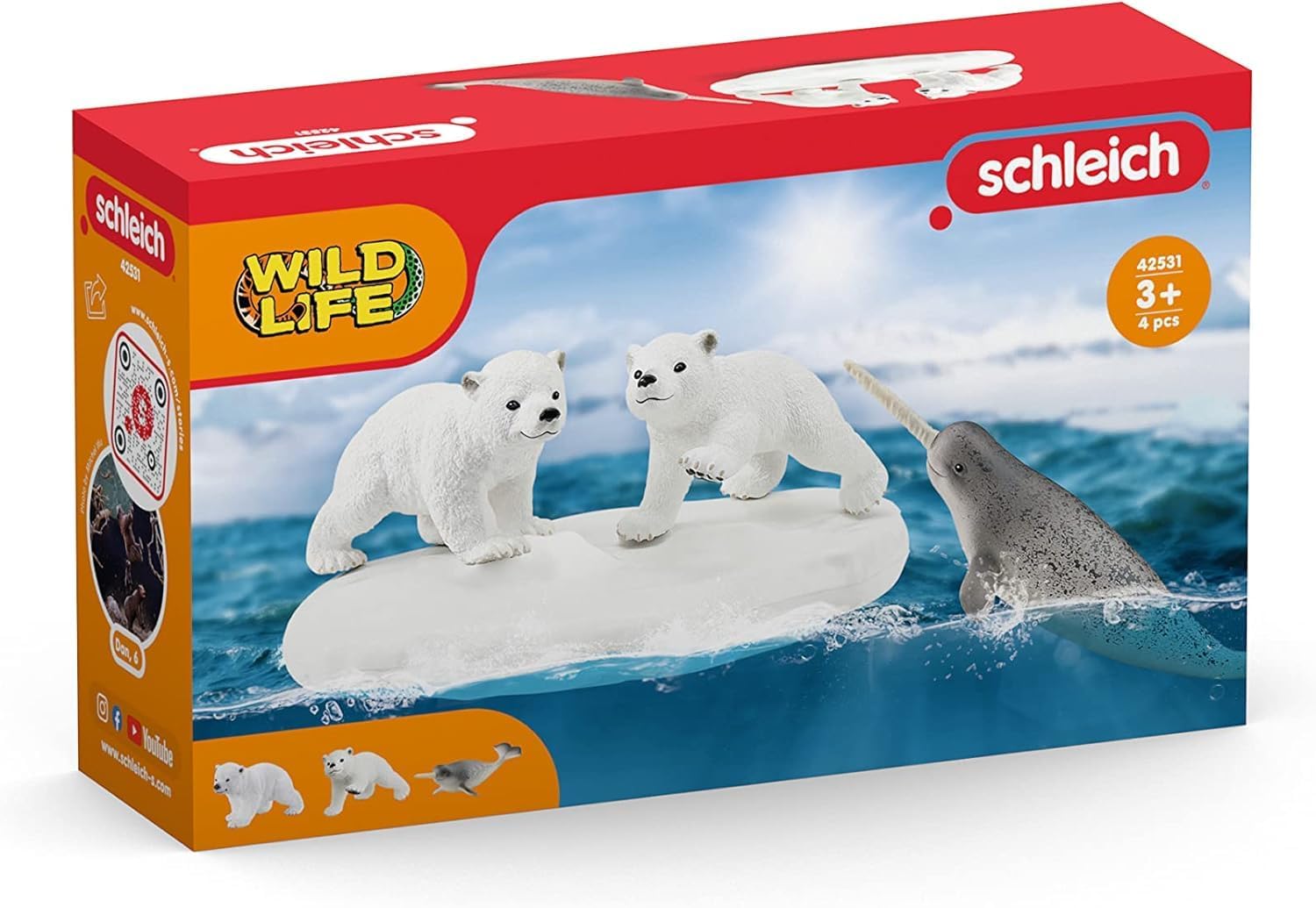 SCHLEICH 42531n Polar Playground Wild Life Toy Playset for children aged 3-8 Years