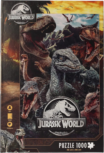 REDSTRING RS531139 Puzzle 1000 pieces Jurassic World Compo Various, Multicoloured, One Size
