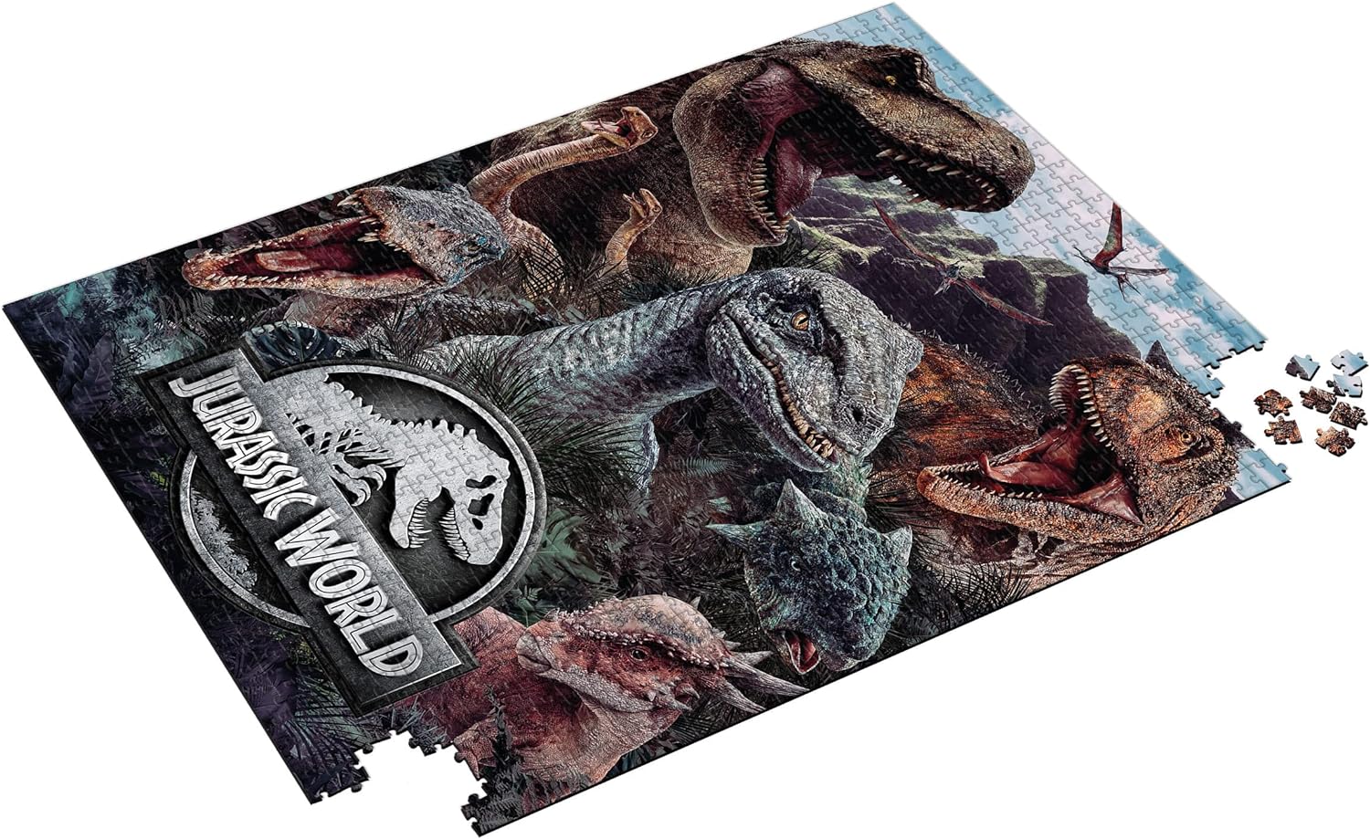 REDSTRING RS531139 Puzzle 1000 pieces Jurassic World Compo Various, Multicoloured, One Size