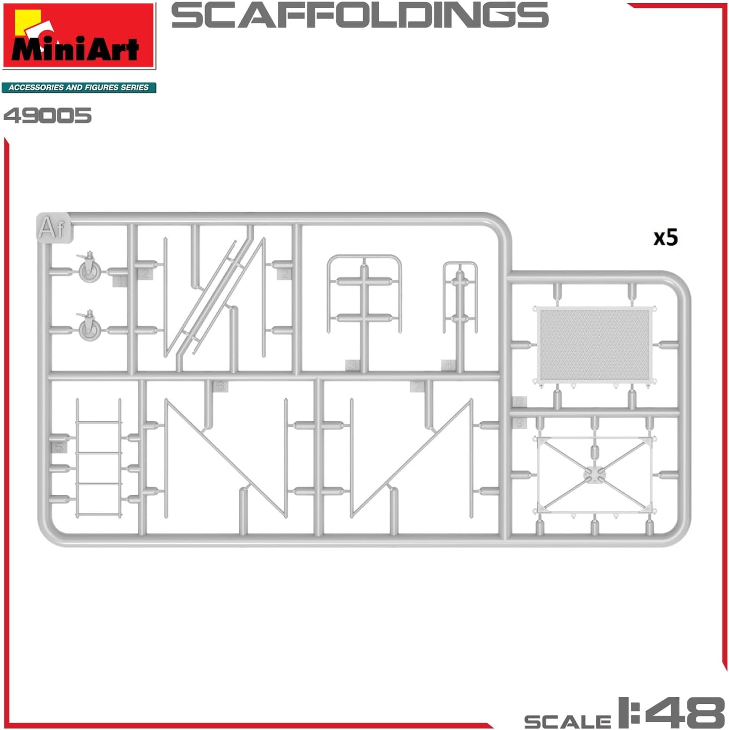 Miniart MIN49005 Scale Model kit, Molded Color