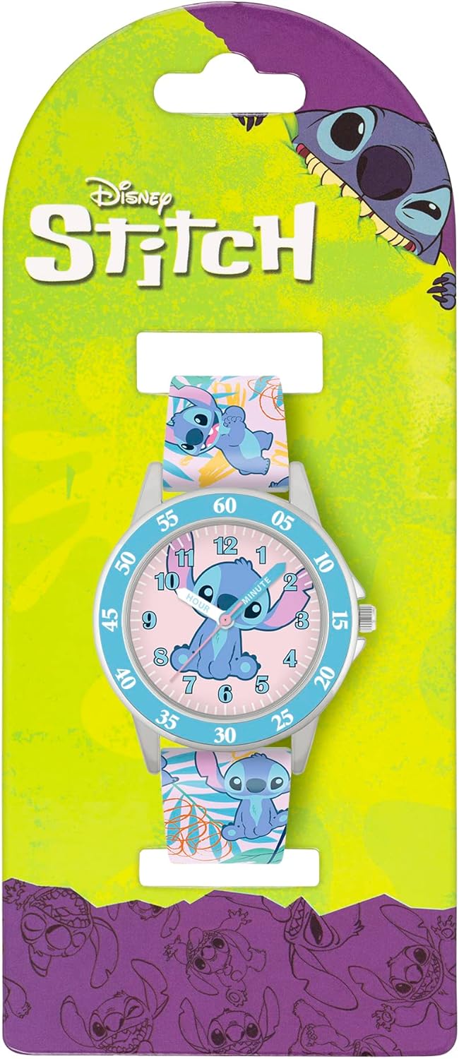 Disney Stitch Printed Dial Time Teacher Watch