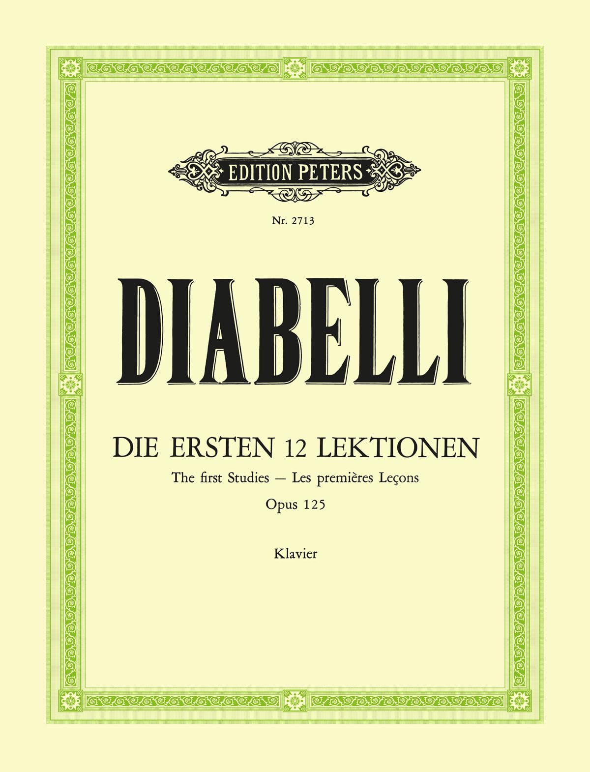 Diabelli: First Studies Op.125 (Piano Solo) (EP2713