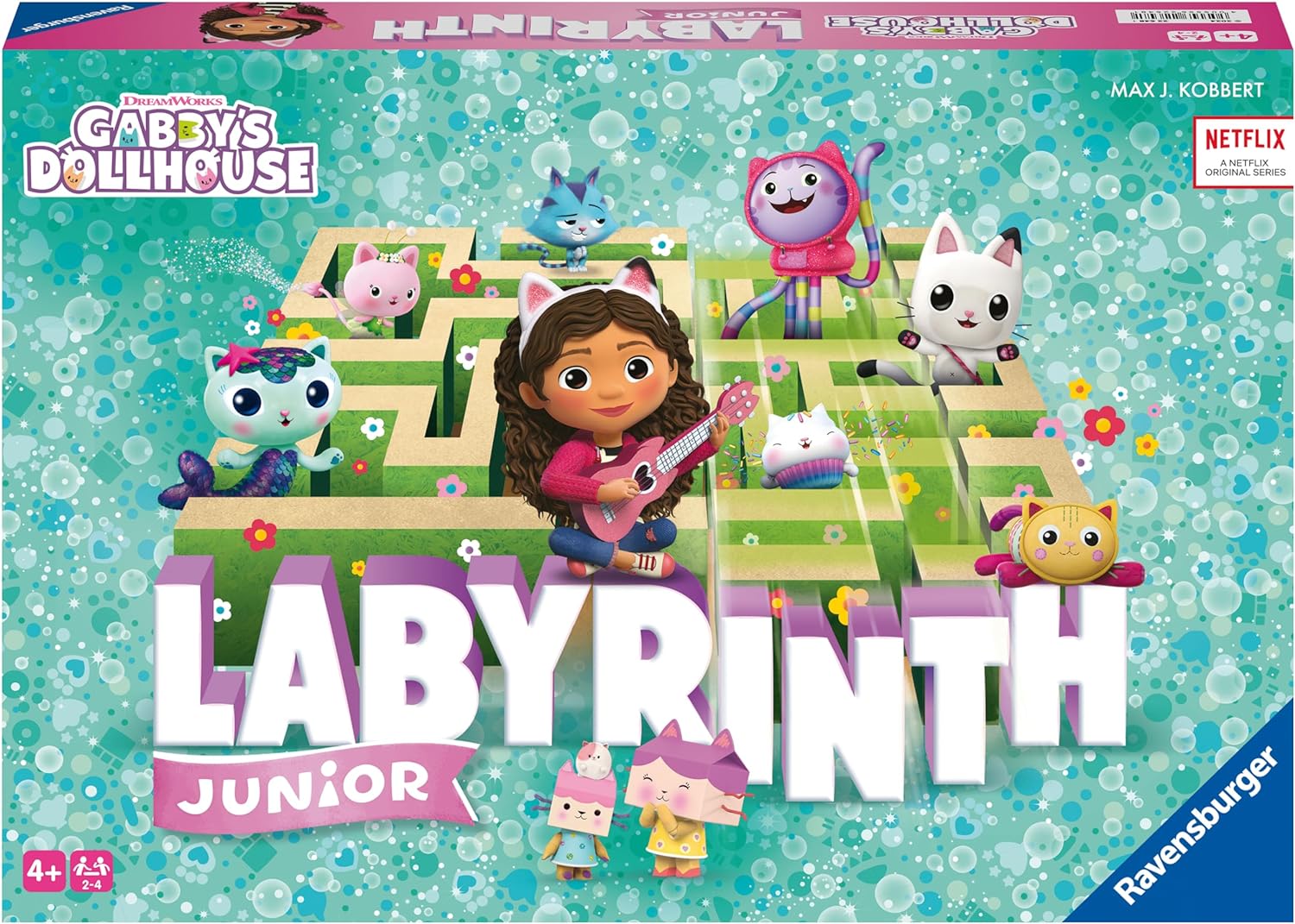 Ravensburger Gabby's Dollhouse Labyrinth Junior Moving Maze Board Game for Kids Age 4 Years Up - New 2024
