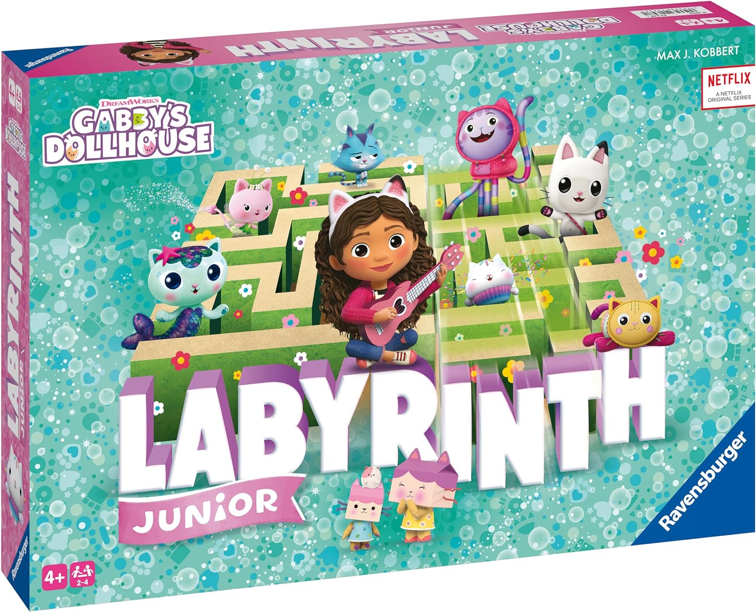 Ravensburger Gabby's Dollhouse Labyrinth Junior Moving Maze Board Game for Kids Age 4 Years Up - New 2024