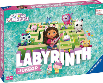 Ravensburger Gabby's Dollhouse Labyrinth Junior Moving Maze Board Game for Kids Age 4 Years Up - New 2024