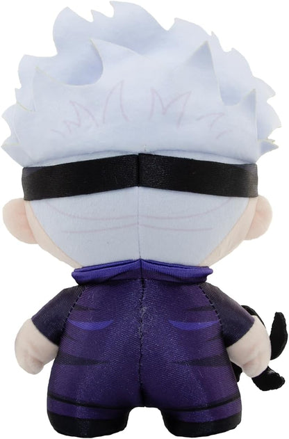 YuMe DZNR Jujutsu Kaisen Jouet en peluche – Satoru Gojo Hero Box Collectable de 13 cm | Marchandise sous licence Crunchyroll | Cadeau pour enfants, adultes et fans de manga | Obtenez les 4 peluches