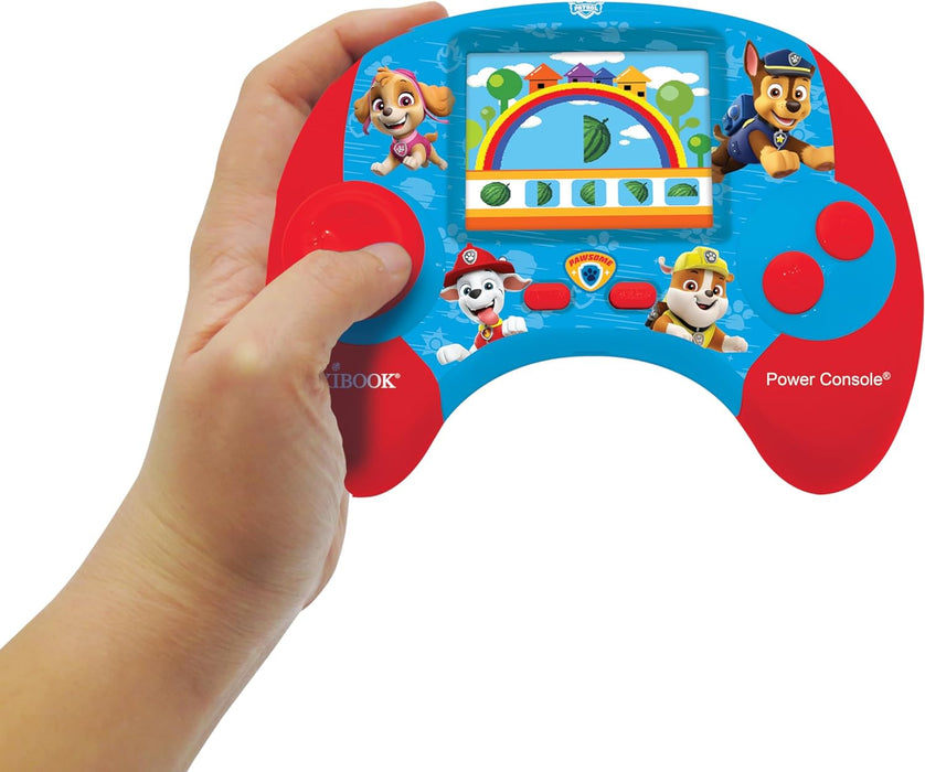 Lexibook, Paw Patrol, Power Console®, Bilingual educational game console with 100 activities, English/French, Blue/red, JCG100PAi1