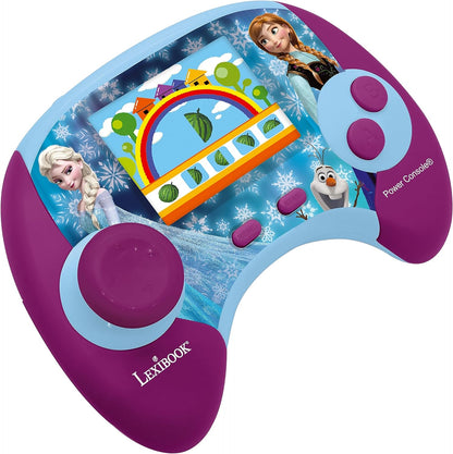 Lexibook, Frozen, Power Console®, Bilingual educational game console with 100 activities, French/English, Blue/purple, JCG100FZi1 Frozen - FR/EN