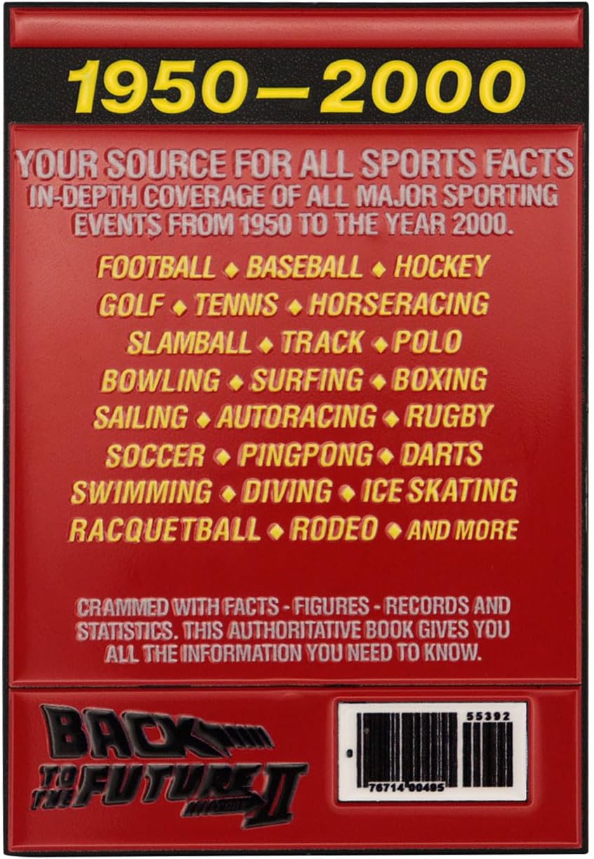 Back to the Future Limited Edition Sport Almanac Ingot