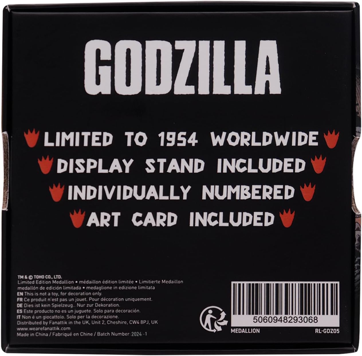 FaNaTtik Godzilla 70th Anniversary Limited Edition Medallion