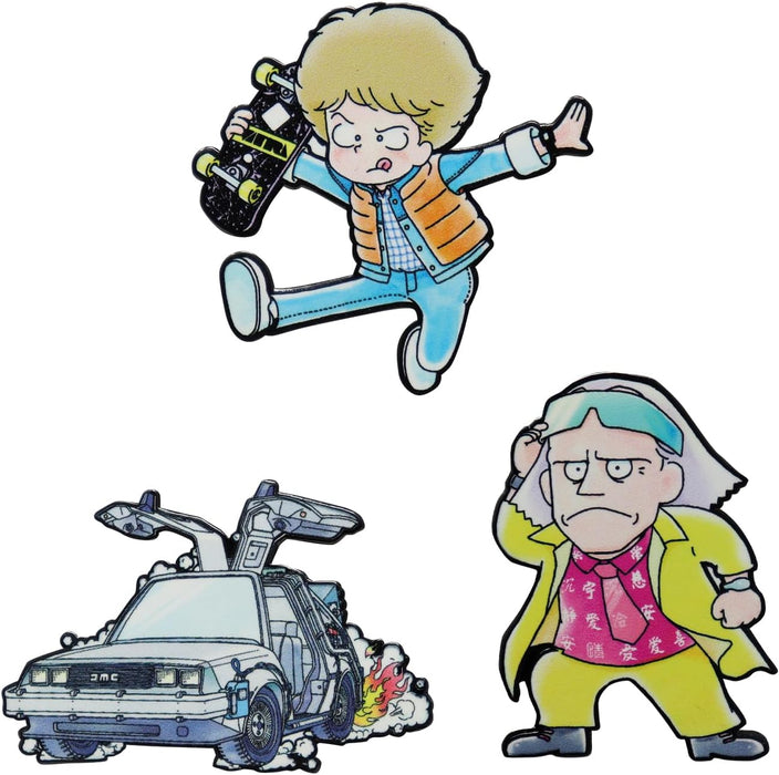 Back to the Future Limited Edition Japanese Style Triple Pin Badge Set