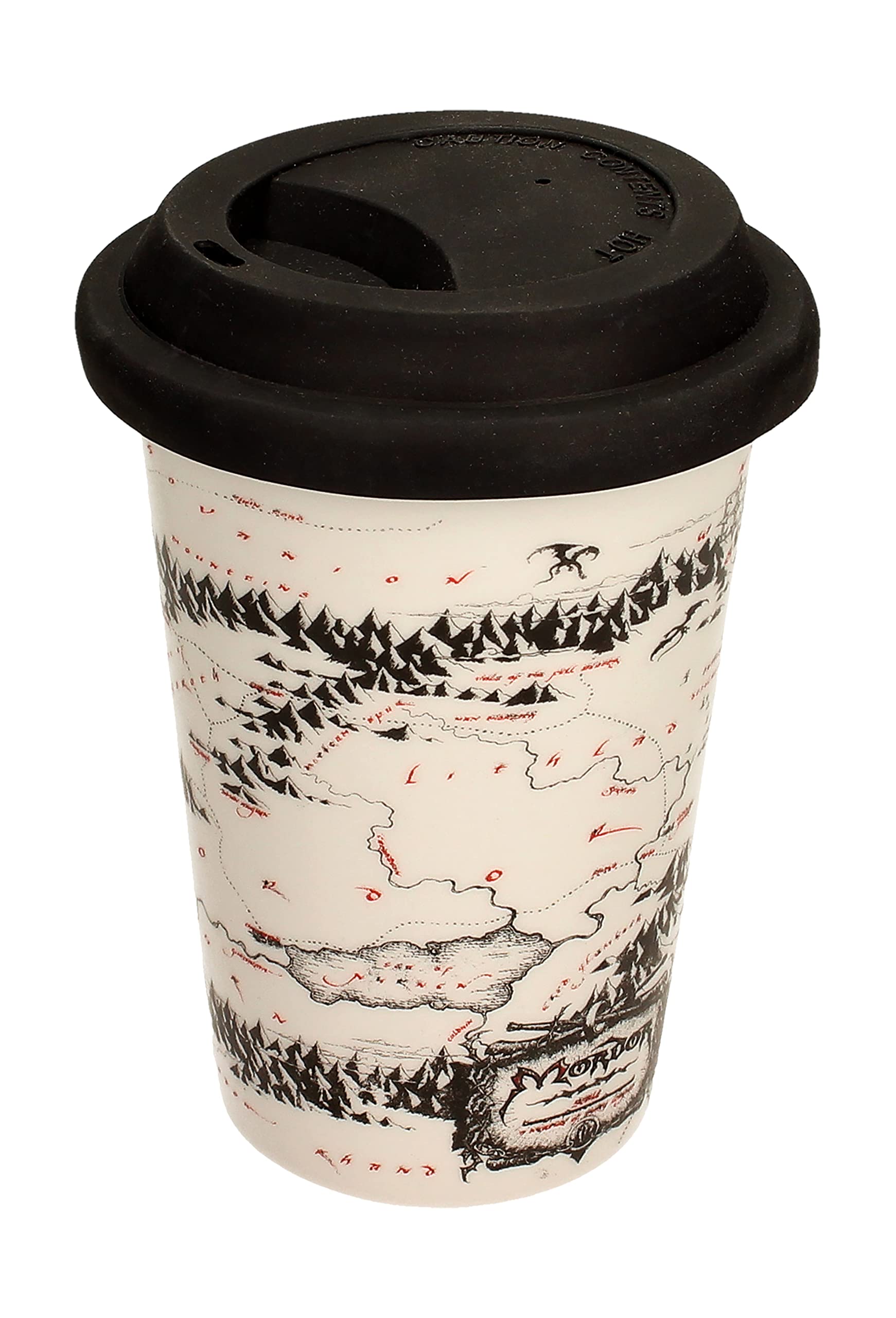 El Señor de los Anillos Teether Map Coffee Tumbler