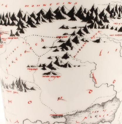 El Señor de los Anillos Teether Map Coffee Tumbler