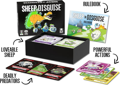 Sheep in Disguise - The Original Core Game, Card Game Packed Full of Sheep, Ages 10+, 2-6 Players, 20-45 Min, Gold