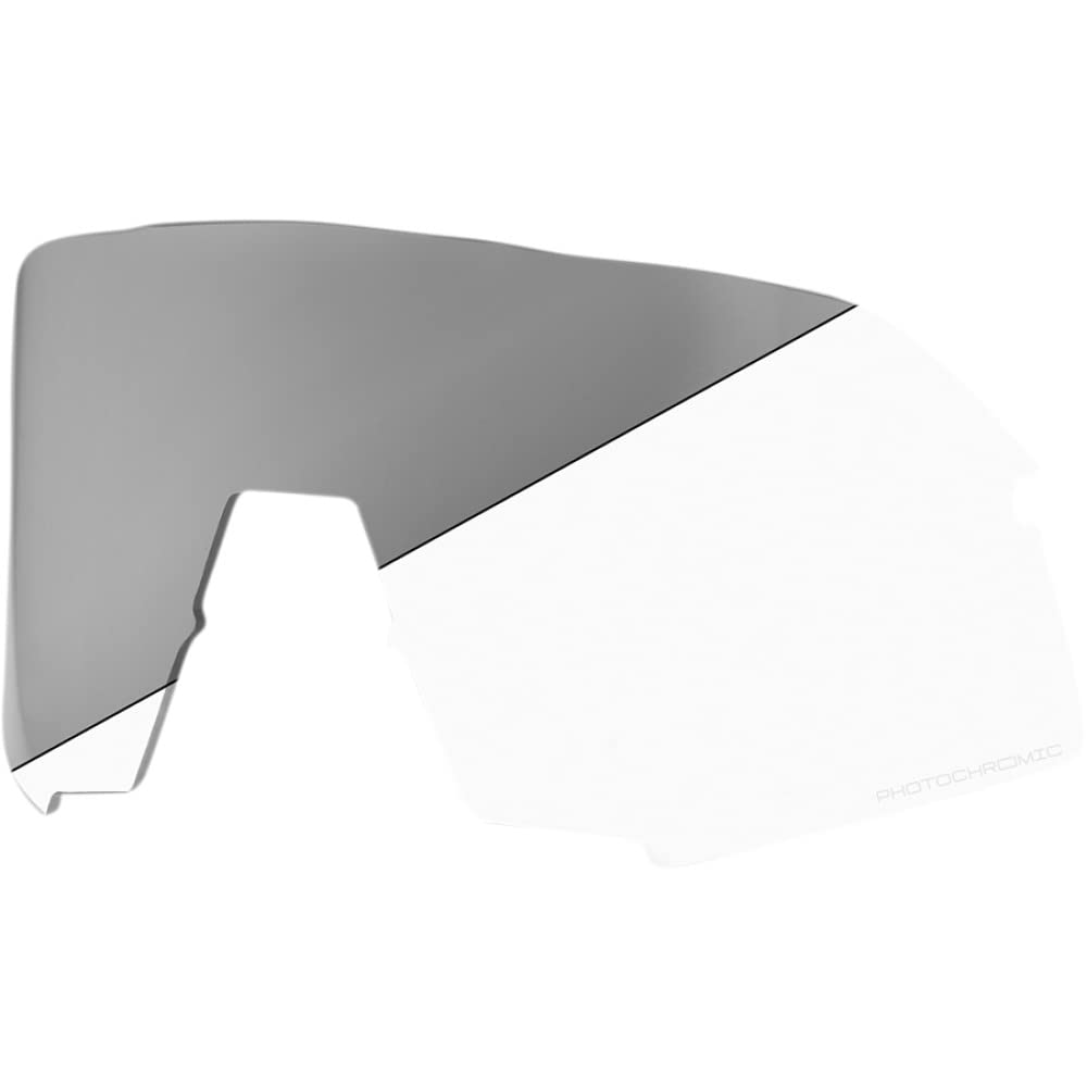 One Hundred Percent Lens S3, Photochromic Clear/Smoke Replacement Sunglass Lenses, 168mm,77mm,75mm