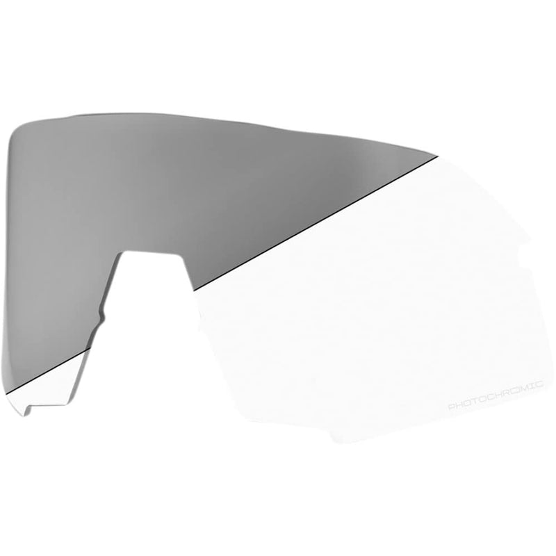 One Hundred Percent Lens S3, Photochromic Clear/Smoke Replacement Sunglass Lenses, 168mm,77mm,75mm