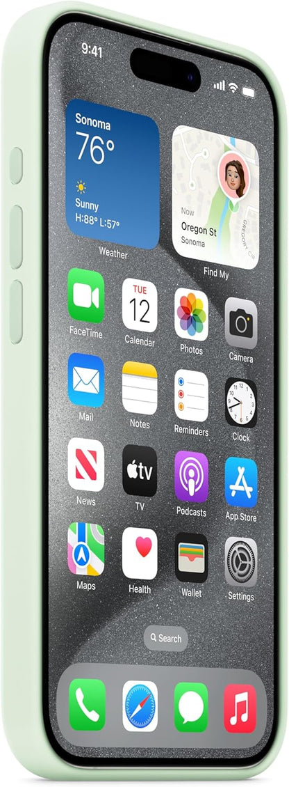 Iphone15 Pro Si Case Soft Mint