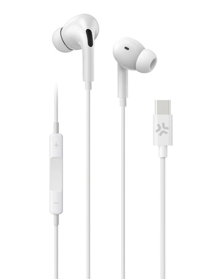 Celly UP 1200 USB-C Headphones, One Size, White