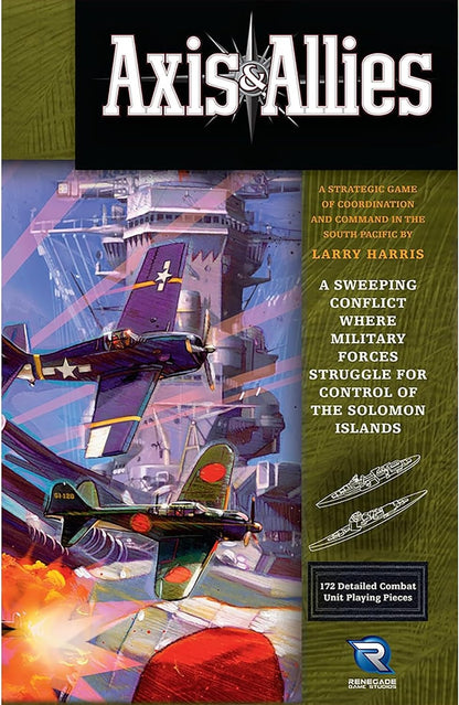 Renegade Game Studios: Axis & Allies - Guadalcanal - Strategy Board Game, Control of The Soloman Islands, Set in 1942, Ages 13+, 2 Players, 120-80 Min