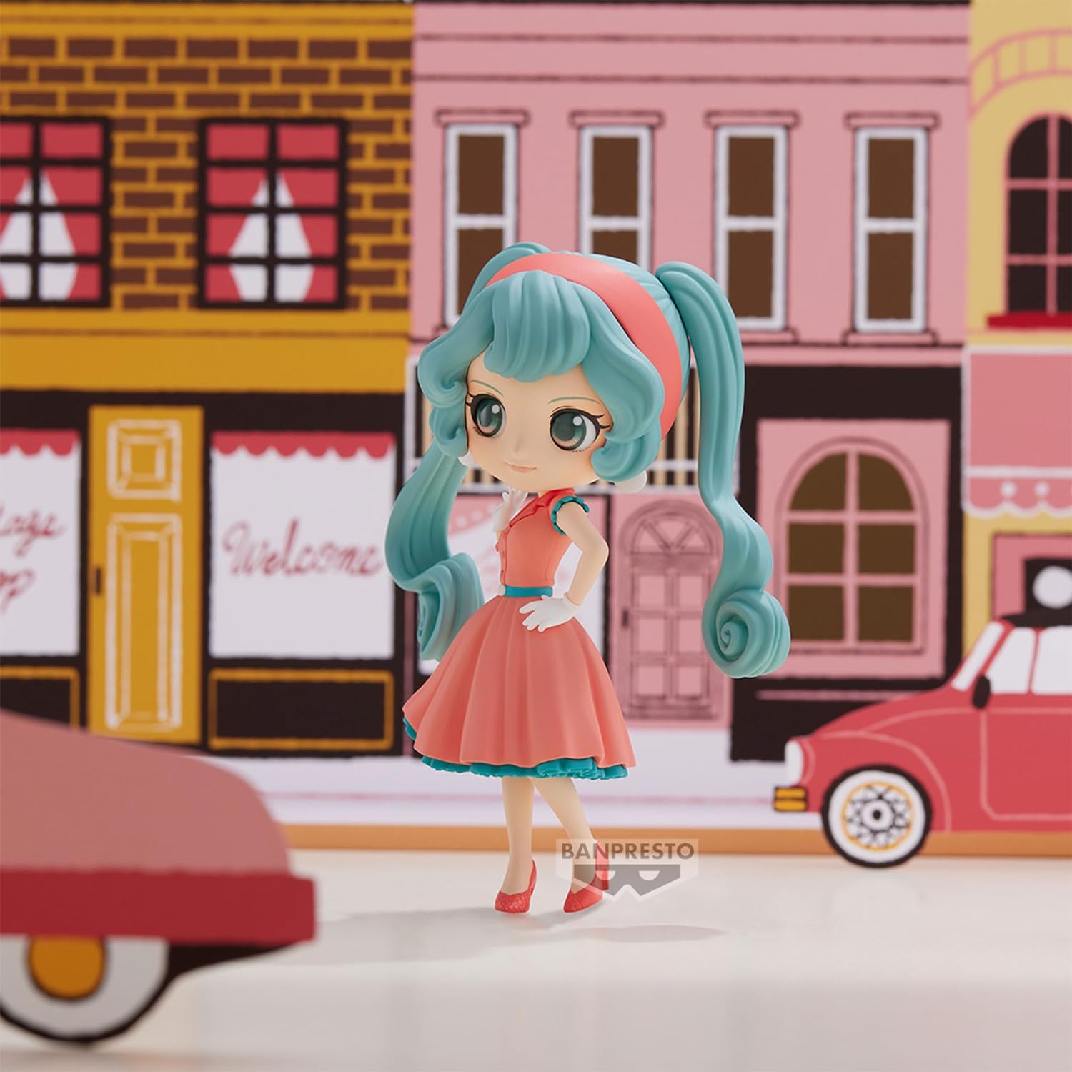 BANPRESTO Figur Q Posket Hatsune Miku - World Journey Vol.1, 14 cm, BP88750P, Mehrfarbig