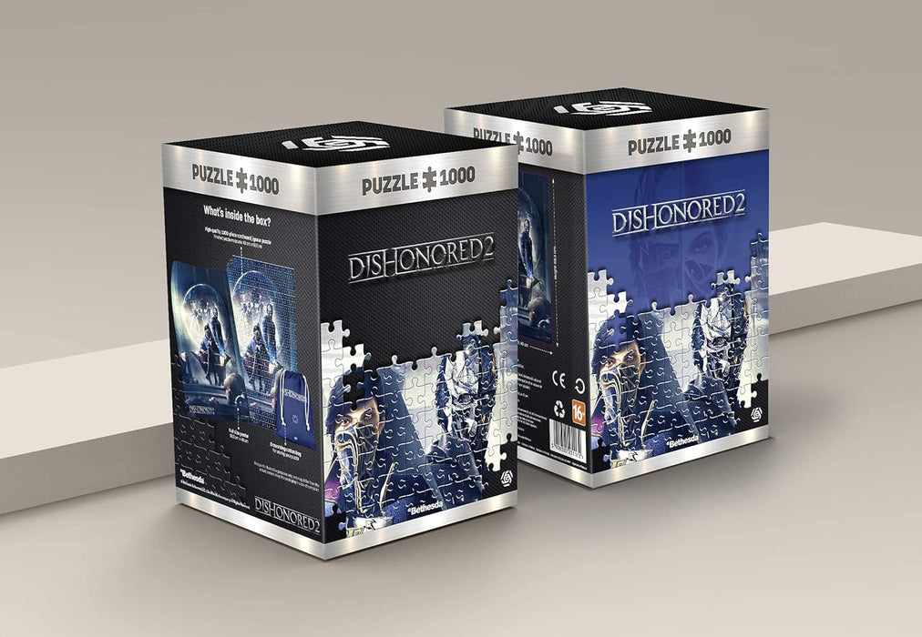 Good Loot Dishonored 2 Throne - Legpuzzels van 1000 Stukjes voor Volwassenen en Kinderen Vanaf 14 Jaar - Gamingpuzzel van 68x48cm met Poster en Draagtas - Dishonored Koopwaar