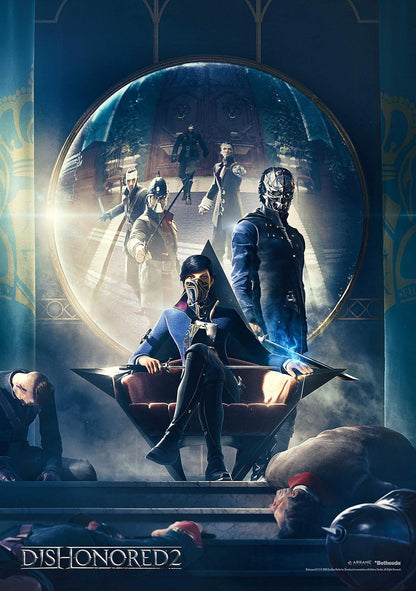 Good Loot Dishonored 2 Throne - Legpuzzels van 1000 Stukjes voor Volwassenen en Kinderen Vanaf 14 Jaar - Gamingpuzzel van 68x48cm met Poster en Draagtas - Dishonored Koopwaar