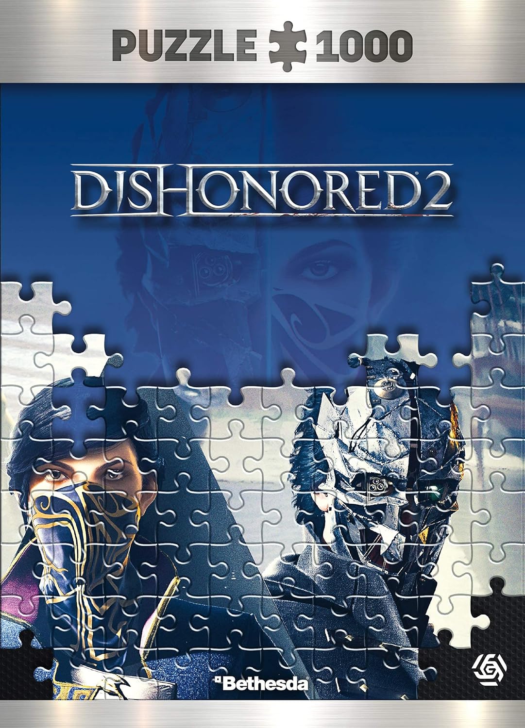 Good Loot Dishonored 2 Throne - Legpuzzels van 1000 Stukjes voor Volwassenen en Kinderen Vanaf 14 Jaar - Gamingpuzzel van 68x48cm met Poster en Draagtas - Dishonored Koopwaar