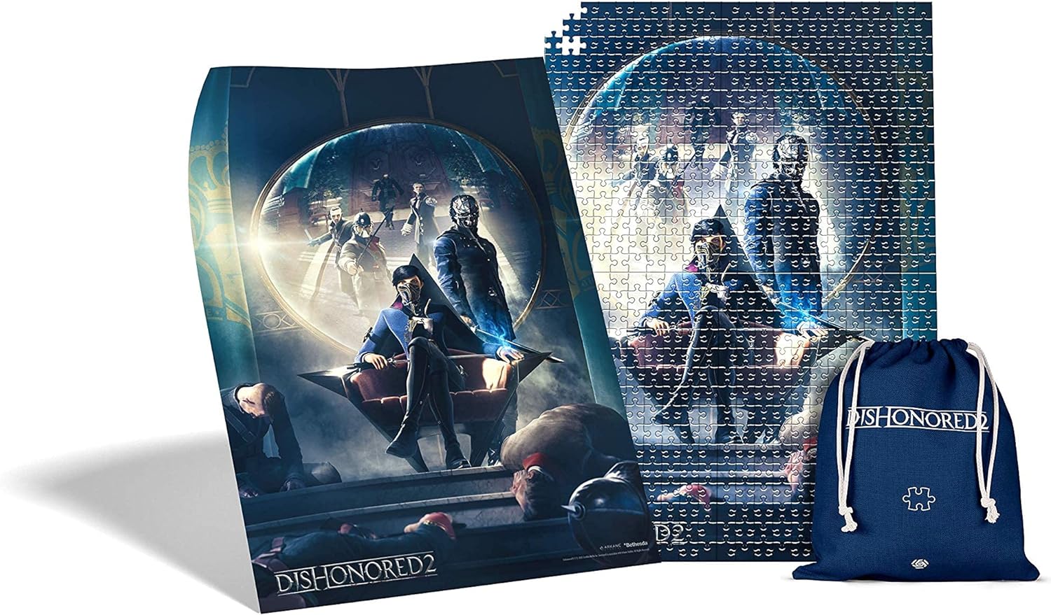 Good Loot Dishonored 2 Throne - Legpuzzels van 1000 Stukjes voor Volwassenen en Kinderen Vanaf 14 Jaar - Gamingpuzzel van 68x48cm met Poster en Draagtas - Dishonored Koopwaar