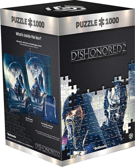 Good Loot Dishonored 2 Throne - Legpuzzels van 1000 Stukjes voor Volwassenen en Kinderen Vanaf 14 Jaar - Gamingpuzzel van 68x48cm met Poster en Draagtas - Dishonored Koopwaar