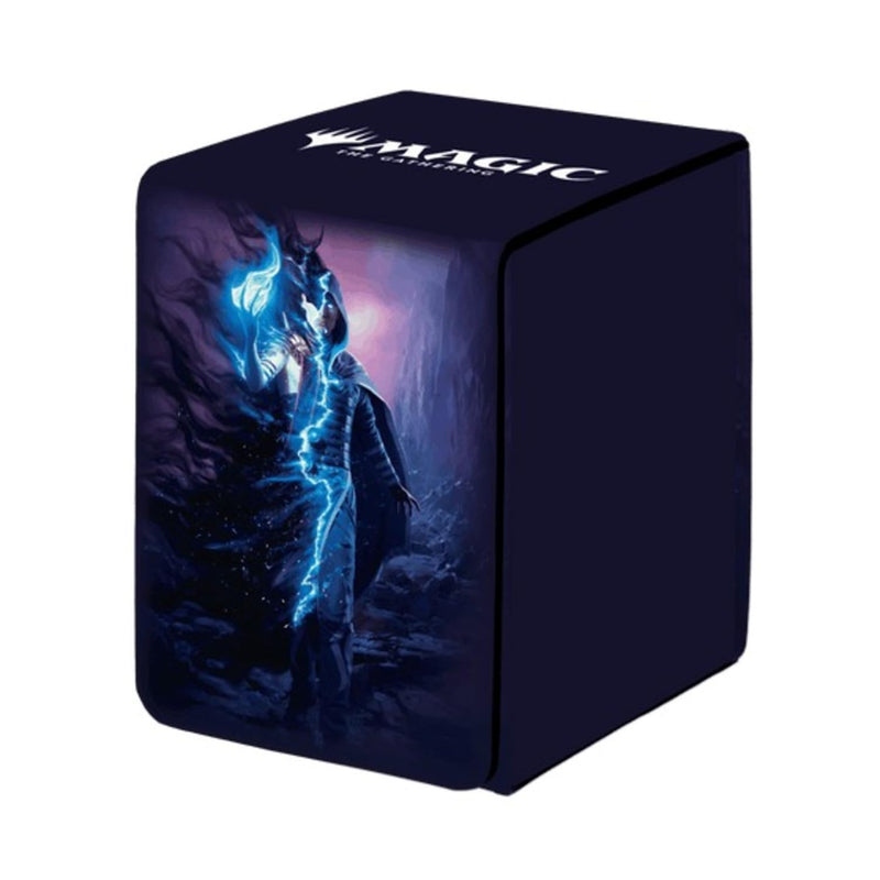 Ultra Pro - Outlaws of Thunder Junction Alcove Flip Deck Box Ft. Jace for Magic: The Gathering, Collectible Compact Deck Storage Solution Protection Box
