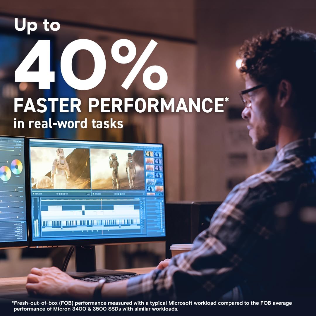 Crucial T705 1TB SSD PCIe Gen5 NVMe M.2 Internal Gaming SSD with Premium Heatsink (New 2024), Up to 13,600MB/s, Microsoft DirectStorage, PCIe 3.0 & 4.0 Compatible, Solid State Drive - CT1000T705SSD5