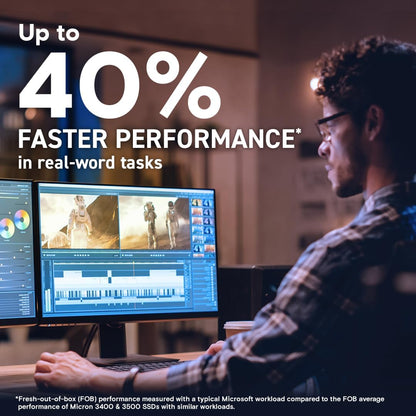 Crucial T705 1TB SSD PCIe Gen5 NVMe M.2 Internal Gaming SSD with Premium Heatsink (New 2024), Up to 13,600MB/s, Microsoft DirectStorage, PCIe 3.0 & 4.0 Compatible, Solid State Drive - CT1000T705SSD5