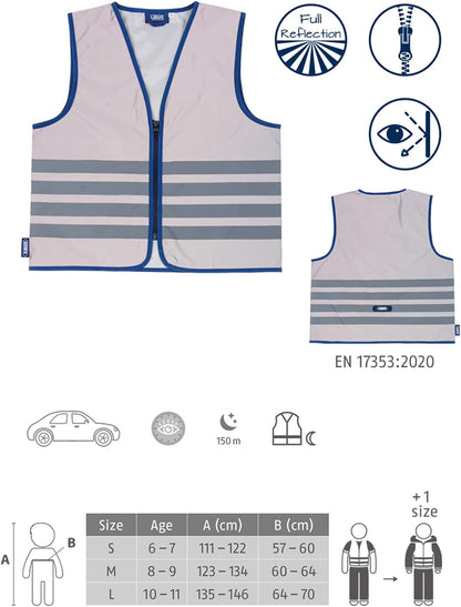 Abus Reflectieectievest Lumino Urban Kids Grijs L - [Dutch Import]