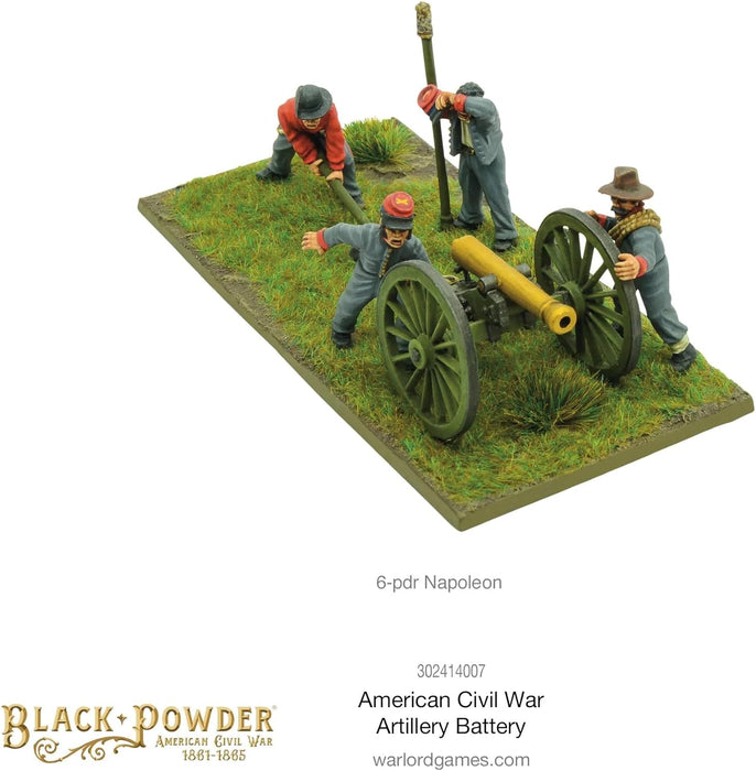 Warlord Games ACW Artillery Battery - 28mm Scale Miniatures for Black Powder Highly Detailed American Civil War Era for Table-top Wargaming