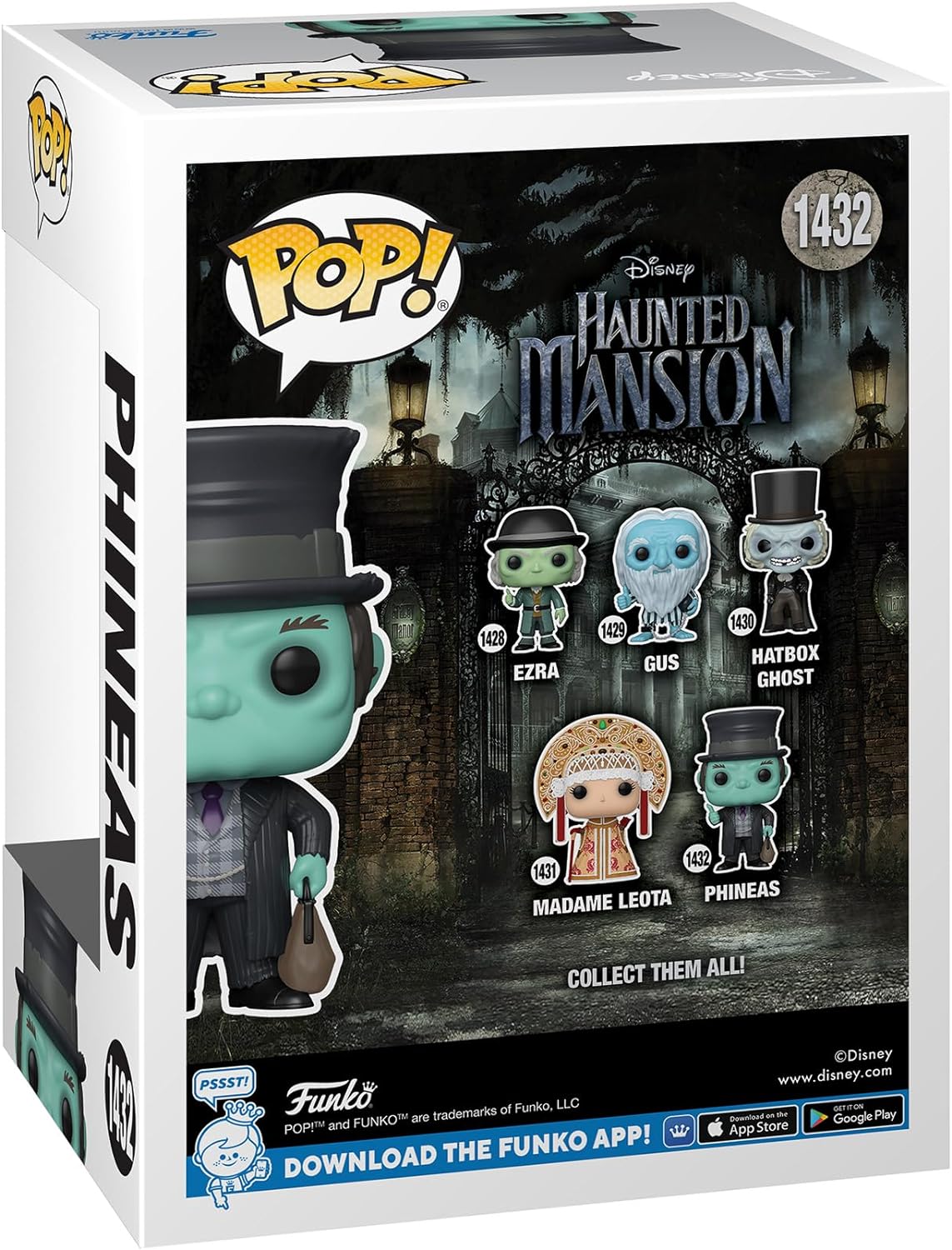 Funko POP! Disney: the Haunted Mansion - Phineas - Collectable Vinyl Figure - Gift Idea - Official Merchandise - Toys for Kids & Adults - Movies Fans - Model Figure for Collectors and Display