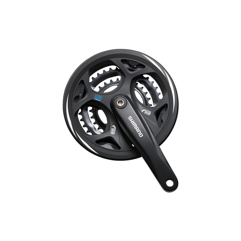 Shimano FC-M311 Altus square taper chainset, 42/32/22T, with chainguard, 170 mm