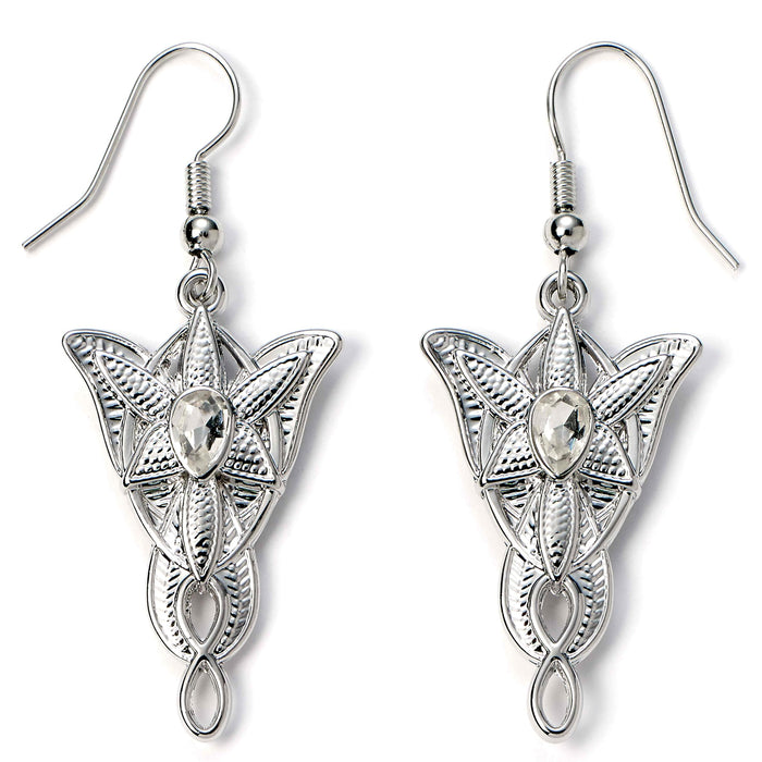 The Lord of The Rings Evenstar Drop Earrings, Silver, LRE00003