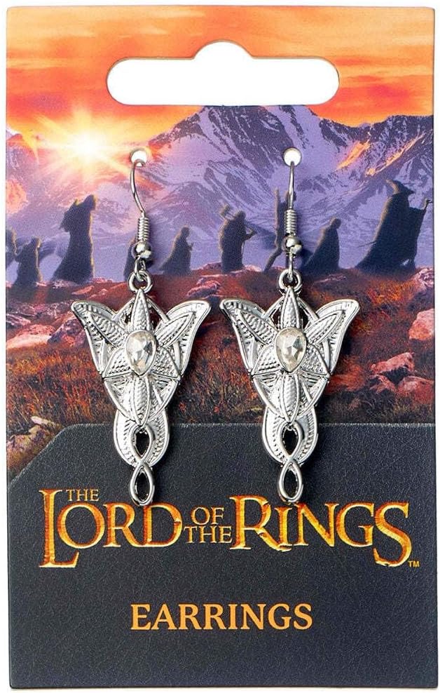 The Lord of The Rings Orecchini pendenti Evenstar, Misura unica, Zinco, The Lord of The Rings Evenstar Drop Oorbellen, Zilver, LRE00003, Eén maat, Zink, Kristal, The Lord of The Rings Evenstar LRE00003 Boucles d'oreilles pendantes Argenté, taille unique,