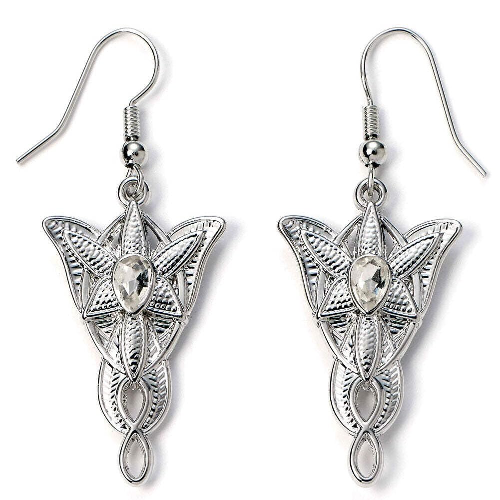 The Lord of The Rings Orecchini pendenti Evenstar, Misura unica, Zinco, The Lord of The Rings Evenstar Drop Oorbellen, Zilver, LRE00003, Eén maat, Zink, Kristal, The Lord of The Rings Evenstar LRE00003 Boucles d'oreilles pendantes Argenté, taille unique,