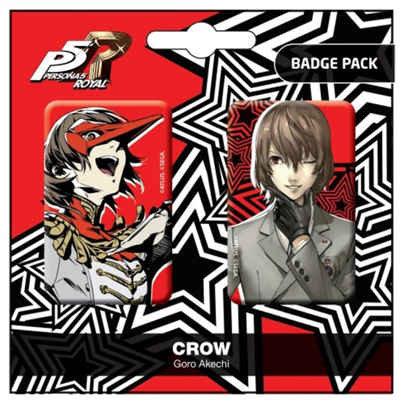 Persona 5 Royal Crow/Goro Akechi Badge Pack.