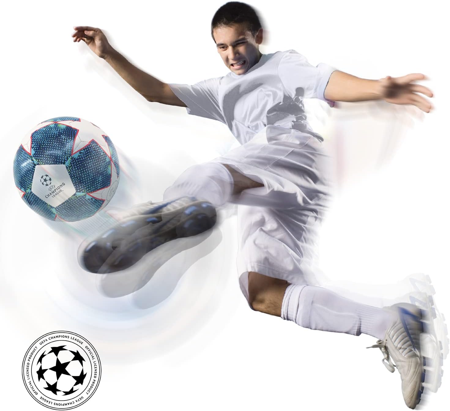 Mondo 23003 Toys Champion League Stitched Football-Official Product-Size 5-300 g-2 Assorted Colours, Various, Misura 5