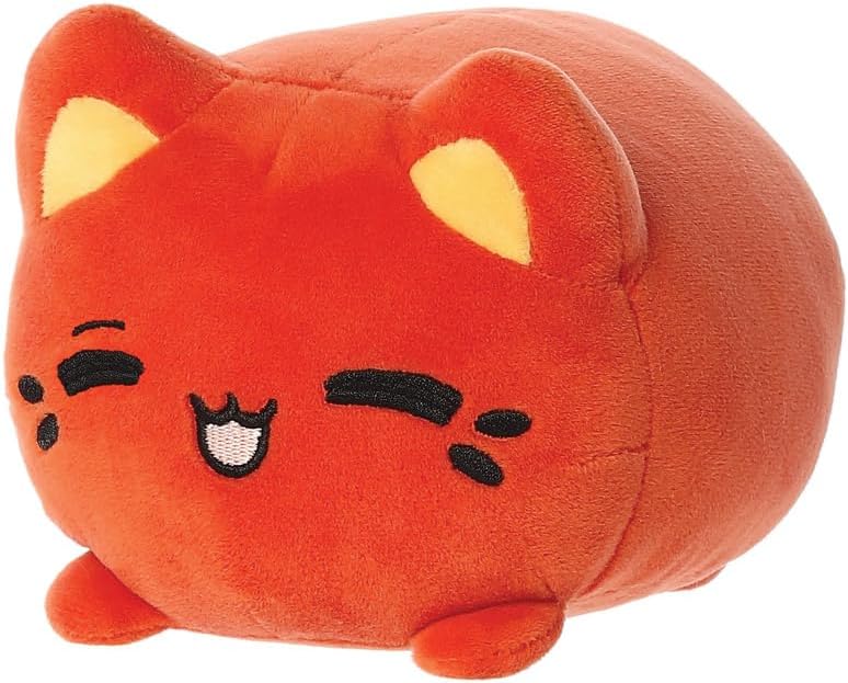 Aurora, 14312, Tasty Peach Thai Tea Meowchi 7In, Soft Toy, Reddish brown
