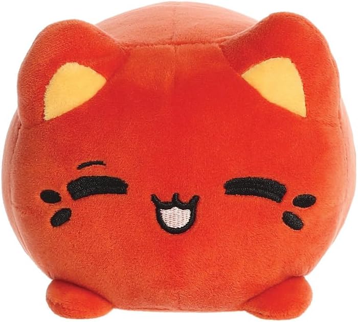 Aurora, 14312, Tasty Peach Thai Tea Meowchi 7In, Soft Toy, Reddish brown