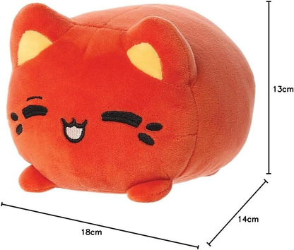 Aurora, 14312, Tasty Peach Thai Tea Meowchi 7In, Soft Toy, Reddish brown