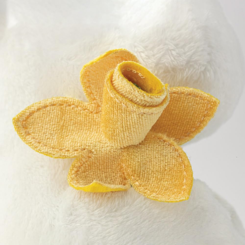Aurora, 61555, Moomin Standing with Daffodil 6.5In, Soft Toy, White
