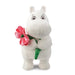 Aurora, 61556, Moomin Standing with Pink Flower 6.5In, Soft Toy, White