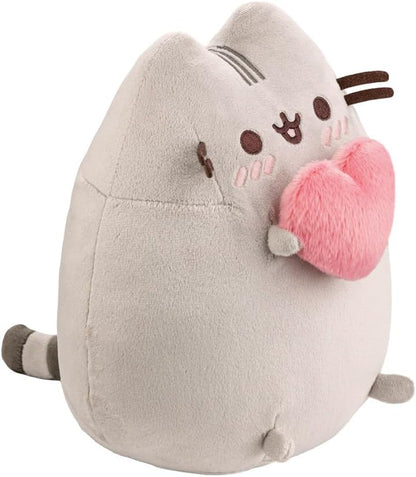 AURORA, 61572 Pusheen - Juguete Suave con corazón, Gris, 22,9 cm